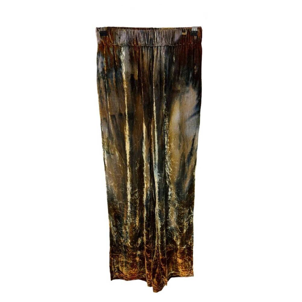 NEW RIVERSIDE TOOL AND DYE women's velvet box pants in multi